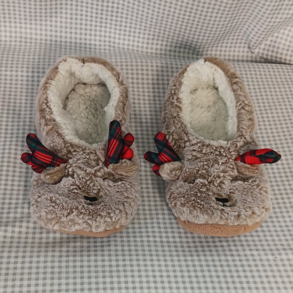 Lot of 4 Disney Nightmare Before Christmas, Grinch, Reindeer Slippers Size 9/10 - Picture 8 of 9